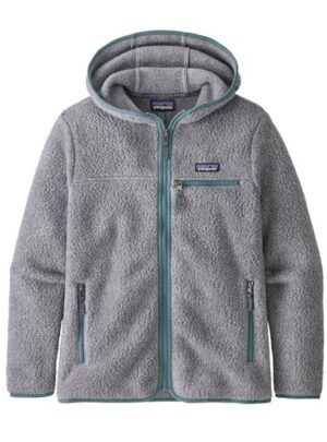 Patagonia Womens Retro Pile Hoody, Salt Grey