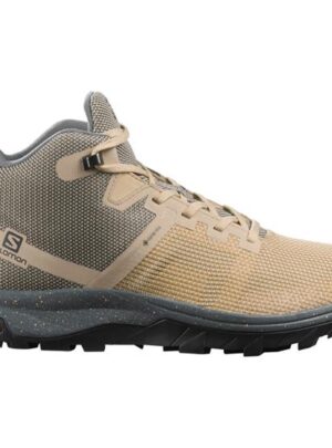 Salomon OUTline Prism Mid GTX Womens, Safari / Stormy Weather