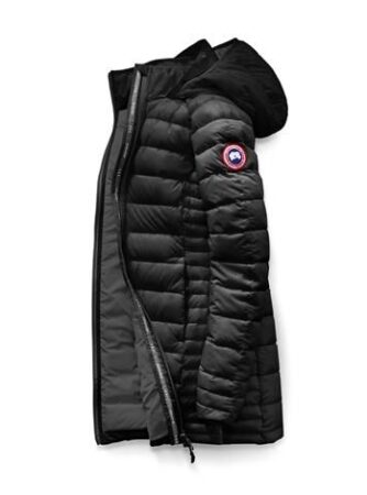 Canada Goose Ladies Brookvale Hooded Coat, Black / Graphite