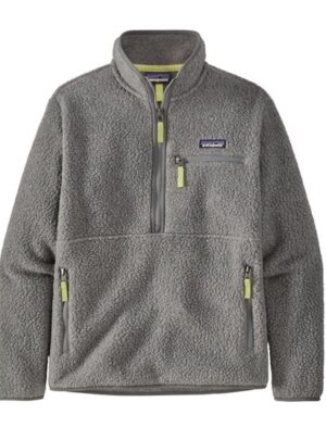 Patagonia Womens Retro Pile Marsupial, Salt Grey /Jellyfish Yellow