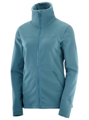 Salomon Essential Cosy Fleece FZ Womens, Mallard Blue