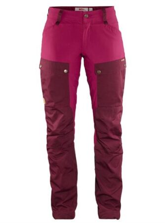 Fjällräven Keb Curved Trousers Womens, Dark Garnet/ Plum