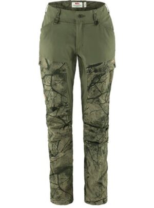 Fjällräven Keb Curved Trousers Womens, Green Camo