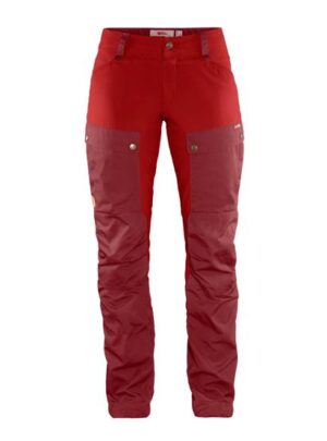 Fjällräven Keb Curved Trousers Womens, Ox Red / Lava