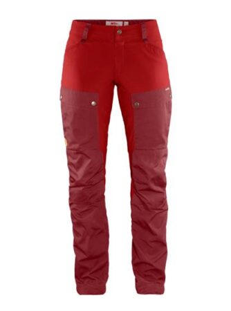 Fjällräven Keb Curved Trousers Womens, Ox Red / Lava