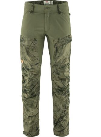 Fjällräven Keb Trousers Mens, Green Camo / Laurel Green