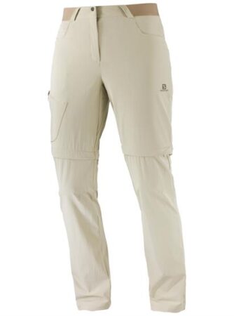 Salomon Wayfarer Zip Off Pants Womens, Plaza Taupe