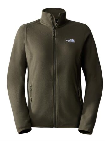 The North Face Womens 100 Glacier FZ, New Taupe Green