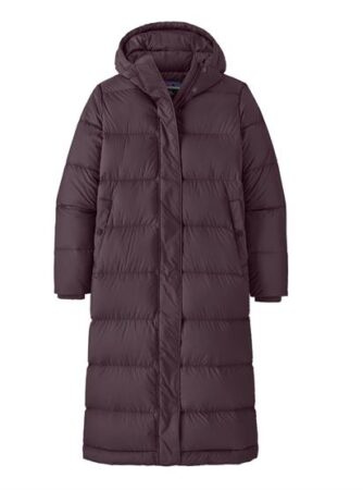 Patagonia Womens Silent Down Long Parka, Obisdian Plum