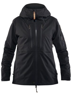 Fjällräven Keb Eco Shell Jacket Women 30.000mm-black-L - Regntøj, poncho