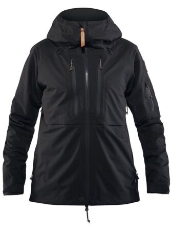 Fjällräven Keb Eco Shell Jacket Women 30.000mm-black-L - Regntøj, poncho