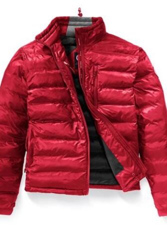 Canada Goose Mens Lodge Jacket, Red / Black