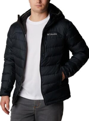 Columbia Autumn Park Down Hooded Jacket Mens, Black