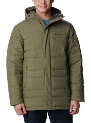 Columbia Saltzman Down Parka Mens, Stone Green