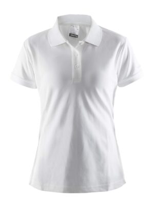 Craft - Polo Shirt Pique Classic Kvinder - White 34/XS