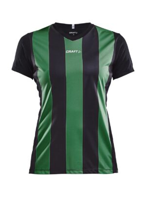 Craft - Progress Jersey Stripe Kvinder - Black/Team Green S