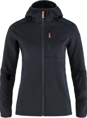 Fjällraven Keb Fleece Hoodie Dame Dark Navy XL