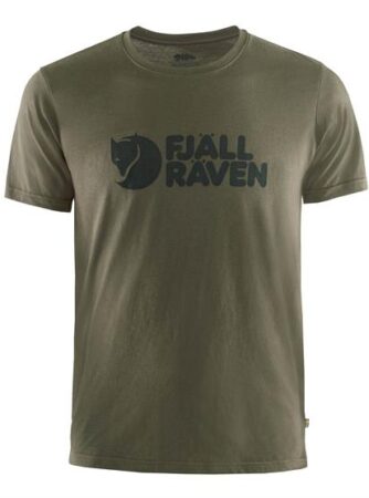 Fjällräven Logo T-Shirt Mens, Dark Olive