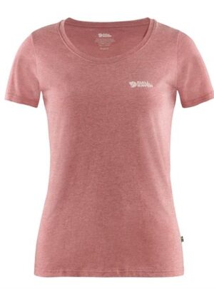 Fjällräven Logo T-Shirt Womens, Raspberry Red / Melange