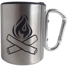 Gentlemen's Hardware Happy Camper Silver Mug