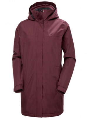 Helly Hansen Aden Insulated, regnfrakke, dame, mørkerød