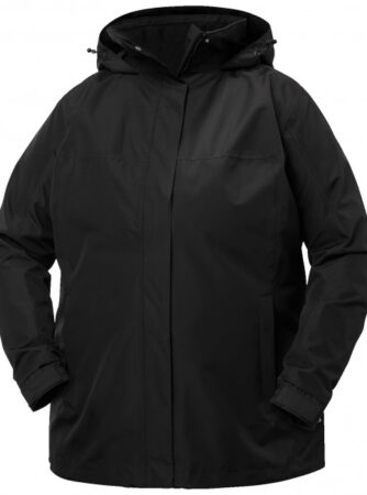 Helly Hansen Aden Plus, regnjakke, dame, plus size, sort