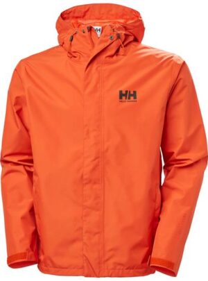 Helly Hansen Mens Seven J Jacket, Patrol Orange / Black