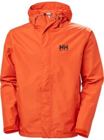 Helly Hansen Mens Seven J Jacket, Patrol Orange / Black