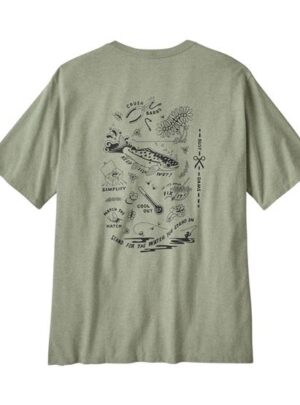 Patagonia Mens Action Angler Responsibili-Tee, Salvia Green