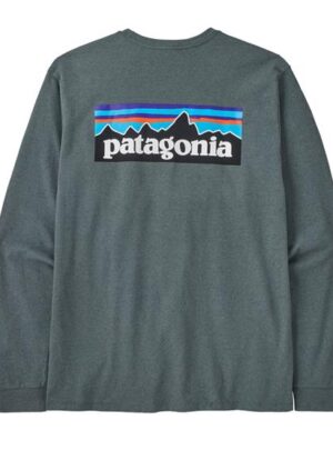 Patagonia Mens L/S P-6 Logo Responsibili-Tee, Nouveau Green