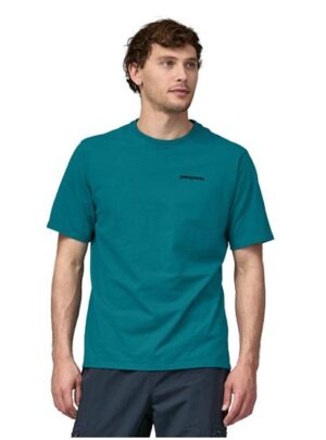 Patagonia Mens P-6 Logo Responsibili-Tee, Belay Blue