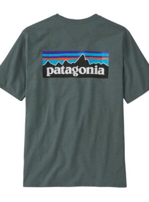 Patagonia Mens P-6 Logo Responsibili-Tee, Nouveau Green