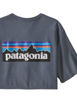 Patagonia Mens P-6 Logo Responsibili-Tee, Plume Grey