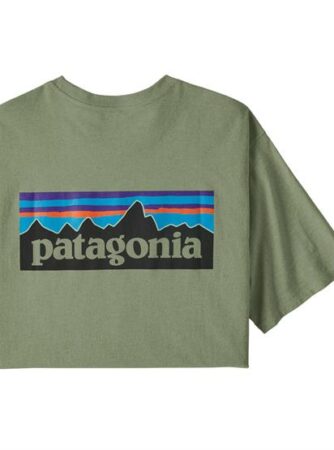 Patagonia Mens P-6 Logo Responsibili-Tee, Sedge Green