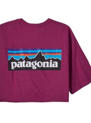 Patagonia Mens P-6 Logo Responsibili-Tee, Star Pink