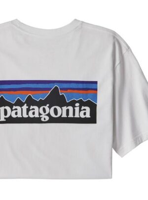 Patagonia Mens P-6 Logo Responsibili-Tee, White