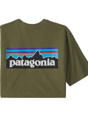 Patagonia Mens P-6 Logo Responsibili-Tee, Wyoming Green