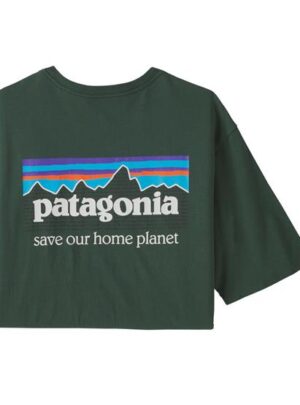 Patagonia Mens P-6 Mission Organic T-Shirt, Pinyon Green