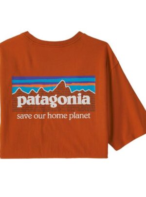 Patagonia Mens P-6 Mission Organic T-Shirt, Sandhill Rust