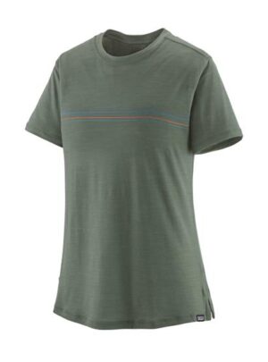 Patagonia Womens Cap Cool Merino Blend Shirt, Hemlock Green