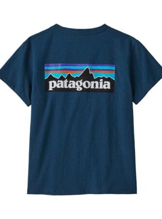 Patagonia Womens P-6 Logo Responsibili-Tee, Tidepool Blue