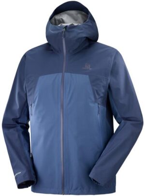 Salomon Outline GTX 2.5L Jacket Mens, Dark Denim / Mood