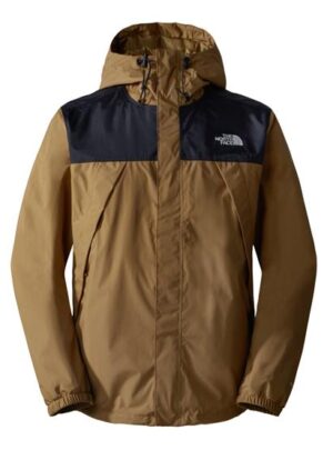 The North Face Mens Antora Jacket, Black / Utility Brown