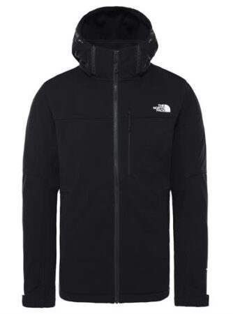 The North Face Mens Diablo Softshell Detachable Hood, Black / Black