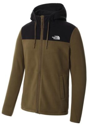 The North Face Mens Homesafe Full Zip Fleece Hoodie, Olive