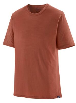 Patagonia Mens Cap Cool Merino Blend Shirt, Burl Red