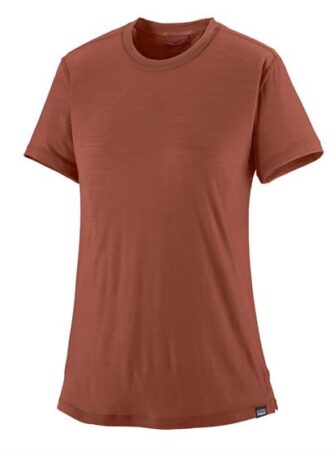 Patagonia Womens Cap Cool Merino Blend Shirt, Burl Red