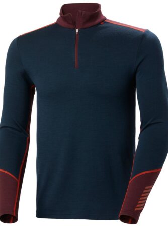 Helly Hansen Lifa Merino Midweight Half-Zip Skiundertrøje Herre, midnight