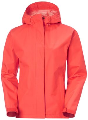 Helly Hansen Seven J Regnjakke Dame, Hot Coral