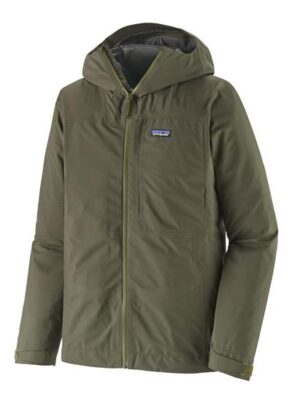 Patagonia Mens Boulder Fork Rain Jacket, Basin Green